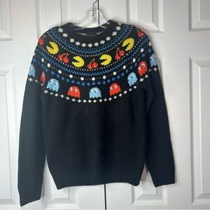 Black Pac-Man Themed Sweater